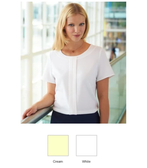 Brook Taverner BK140 Ladies Felina Short Sleeve Shirt